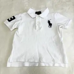 現行✨ラルフローレン　ビッグポニー　ポロシャツ　ホワイト　100サイズ　キッズ服