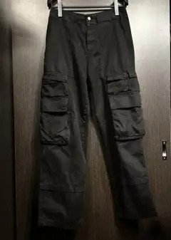 ZARA マルチポケット カーゴパンツ ブラック M