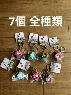 ミャクミャク サンリオ パステルカラーキーホルダー コンプリート 7種類