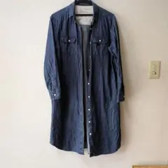 無印良品 デニムシャツワンピース S