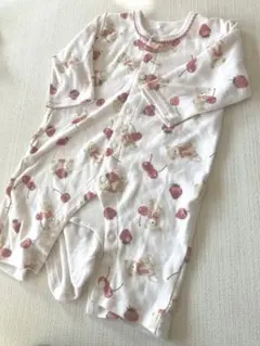 くま　さくらんぼ　いちご　ロンパース　2way