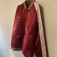 INHERIT 赤いサテンスタジャン