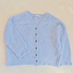 ダブルクローゼット W CLOSET ウール混シャ ギーニットカーディガン F