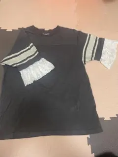 レース付きストライプ袖Tシャツ　ゴートゥーハリウッド　ビームス