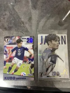 久保建英 金箔サインカード サッカー日本代表 ウエハース レアカード