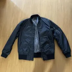 UNIQLO ユニクロ　ブラック MA-1 ブルゾン　ジャケット　M メンズ