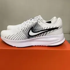 NIKEナイキメンズスニーカーランニングジョギングシューズ白黒ホワイト 新品27