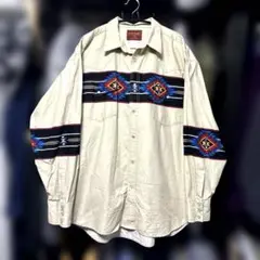 【本日値下】80s RUSTLER by Wrangler 長袖シャツ XL