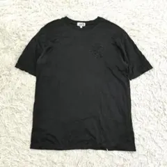 25696✨エルメス エンブレム 刺繍ロゴ Tシャツ 半袖 クルーネック 黒のサムネイル