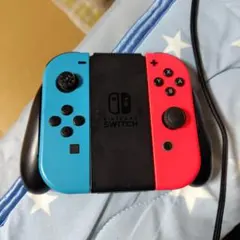 Nintendo Switch ジョイコン 左右セット グリップ付き - メルカリ