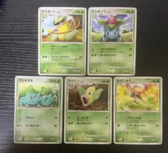 草タイプ 進化セット ウツボット マダツボミ ウツドン フシギダネ フシギソウ