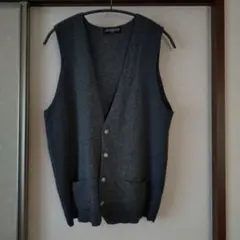 [美品] CASHMERE グレー カシミヤ ベスト