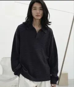 WYM LIDNM MELANGE SKIPPER KNIT POLO