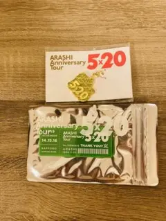 【未開封】嵐　5×20 会場限定チャーム　チケット風キーホルダー　2種　相葉雅紀