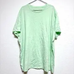 ジョージ Tシャツ 無地 ビッグサイズ 3XL 緑 クルーネック コットン混のサムネイル