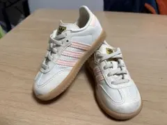 adidas SAMBA 13センチ　アディダス　ホワイト ピンク