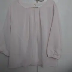 earth music&ecology 淡いピンクのブラウス