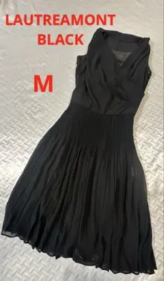 C59 美品　LAUTREAMONT BLACK 黒　ドレス　ペチコート付　M