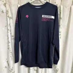 DESCENTE 長袖 ウォームアップウェア ネイビー