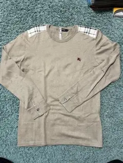 バーバリーブラックレーベル　ベージュニットセーター　サイズ3