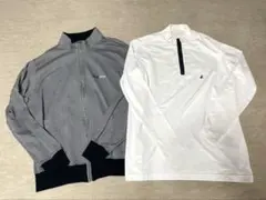 Black&White ブラック＆ホワイト ゴルフウェア 2枚セット メンズ