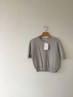 ★新品★ グレー　半袖カーディガンのサムネイル