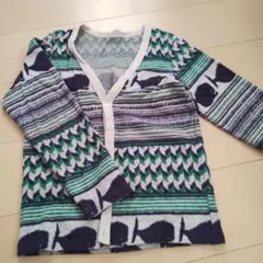 BREEZE 魚柄カーディガン サイズ140
