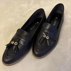 極美品✨DIANA ダイアナ タッセルローファー　革靴　ブラック　本革　定価2万