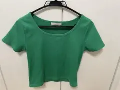 グリーン 半袖 Tシャツ しまむら
