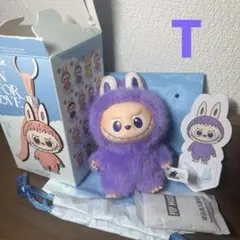 POPMART ラブブ　LABUBU PIN FOR LOVE イニシャル　Ｔ