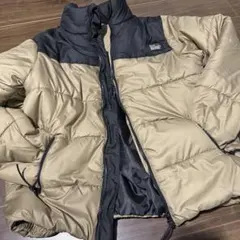 新品未使用！中綿ジャケット ベージュ✖︎黒　サイズ160