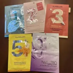 numbuzin シートマスク 5種類セット