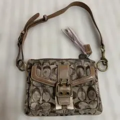Coach クロスボディバッグ ブラウン ベージュ　ソーホー