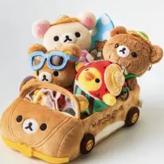 三浦数量限定　リラックマ　スイカ柄　リラックマカー　車セット　ぬいぐるみ