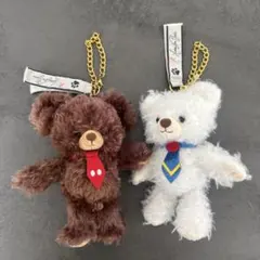 シナダ 平成レトロ ペア くまちゃん マスコットキーチェーン クッキー