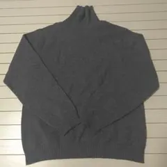 cashmerelife カシミヤ100 グレー ハイネックセーター M