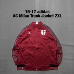 16-17 adidas ACミラン サッカー ハーフジップ トラックジャケット