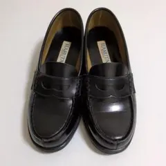HARUTA ブラック ローファー 低ヒール