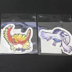 【ポケモン】レジェンドリサーチ　ホウオウ　ルギア　ダイカットステッカー