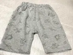恐竜柄 グレー 半ズボン 120