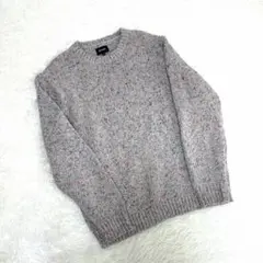 【美品】BEAMS 3ゲージ カラーネップ クルーネック ニット　M