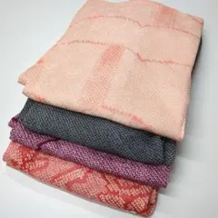 h44111　正絹絞り羽織　4枚セット　まとめ