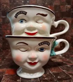 Baileys ベイリーズ ウィンキング ヴィンテージ フェイスカップ3点セット Baileys Winking Cup専門店 【WINKING.SMILE.VINTAGE