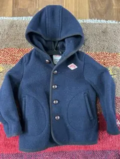 DANTONダントンフード付きネイビーウールコート M115センチ