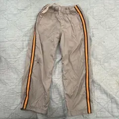 ベージュ 裏フリースロングパンツ S