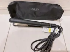 ＊美品＊SALONIA ストレートヘアアイロン SL-0105B ブラック
