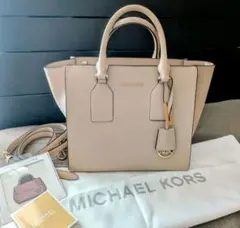 【美品】マイケルコース　2wayバッグ チャーム・ショルダーベルト・収納袋付