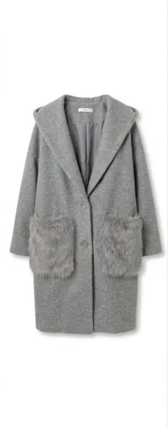 GRL グレーロングコート レディース フリーサイズ アウター カジュアル