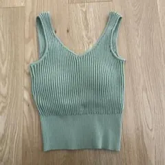 レトロガール RETRO GIRL リブカップ付きタンクトップ　FREE