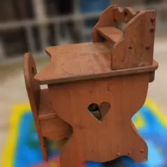 アメリカンカントリー家具 カントリーハート 2段ステップ 踏み台 肉球